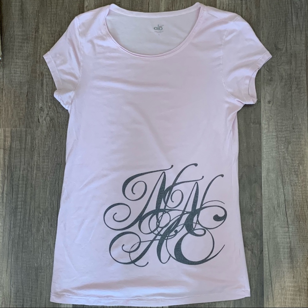 Alo Coolfit Womens Size Large Pink T